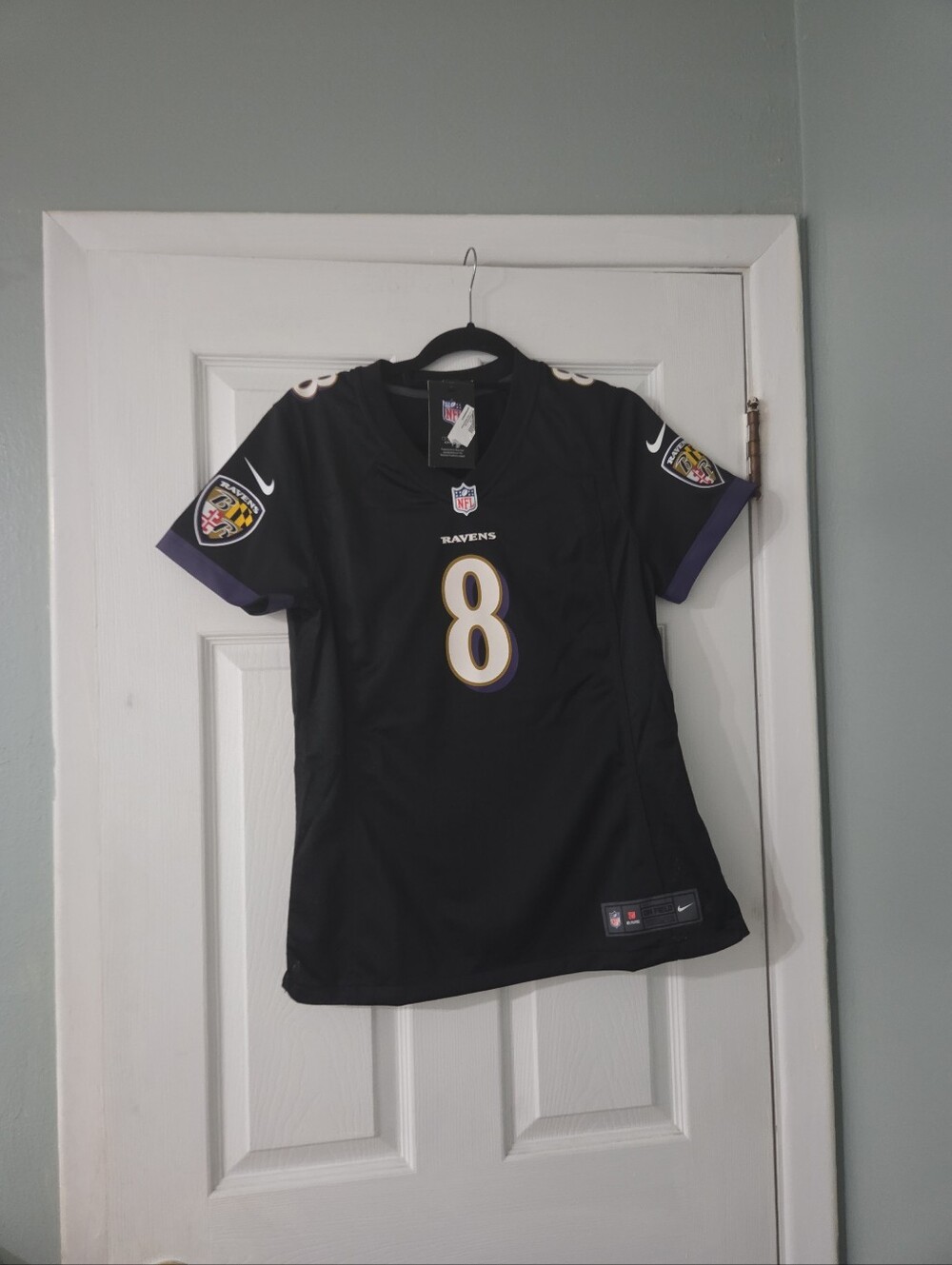 Nike Women's Baltimore Ravens Lamar Jackson Black Alternate Jersey.  L. NWT